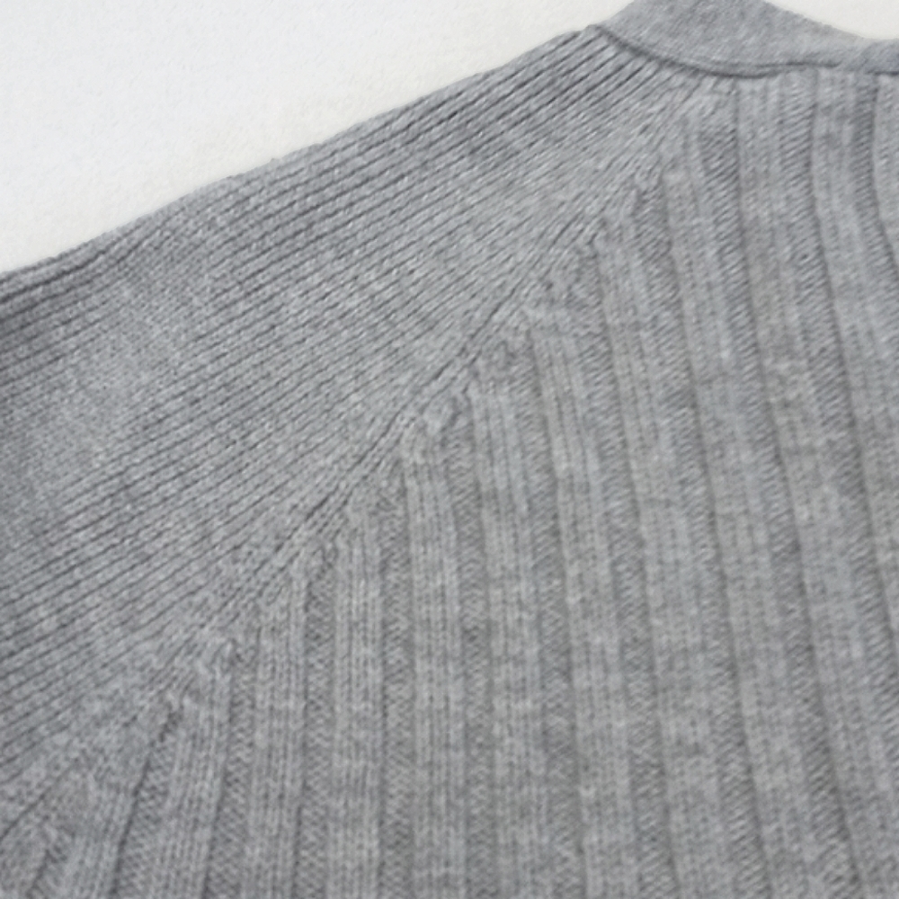 *Relisted* Be Women's Merino Wool Grey Open Cardigan Sweater Patch Elbow M - Picture 10 of 11